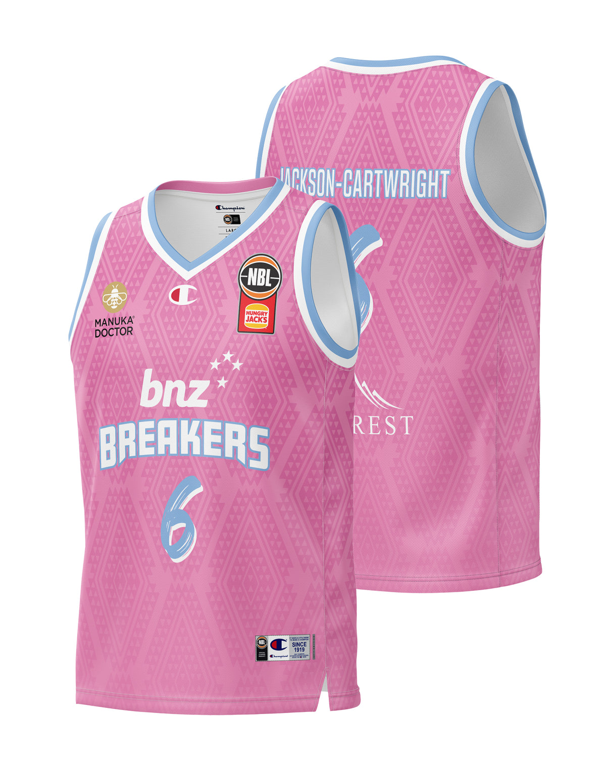 BNZ Breakers NBL25 Home Jersey - Jackson-Cartwright