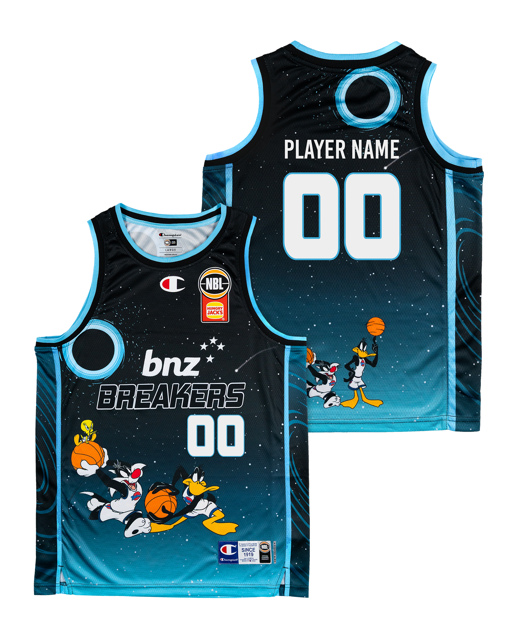 New Zealand Breakers 25/26 Youth Space Jam Jersey - Other Players - NZ ...