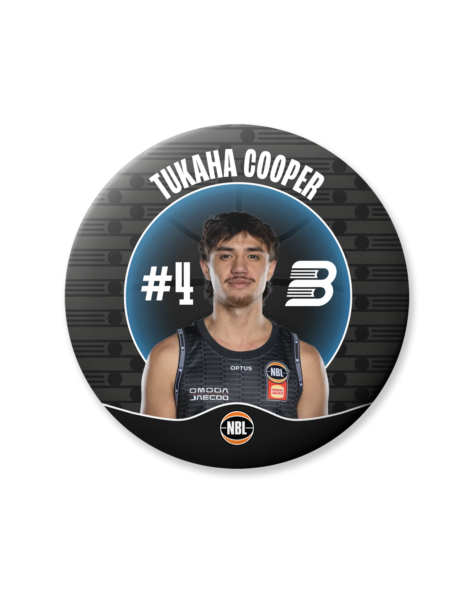New Zealand Breakers 26/27 Official Player Badge - Tukaha Cooper – NZ ...