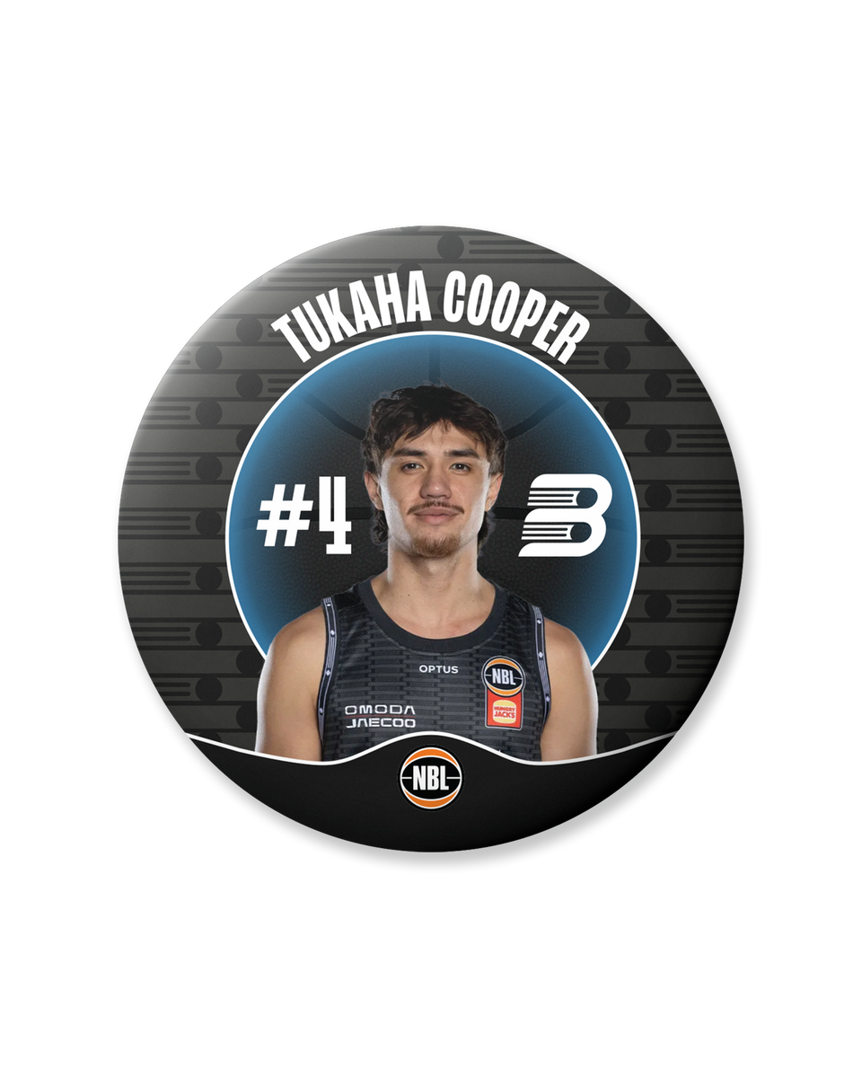 New Zealand Breakers 26/27 Official Player Badge - Tukaha Cooper – NZ ...