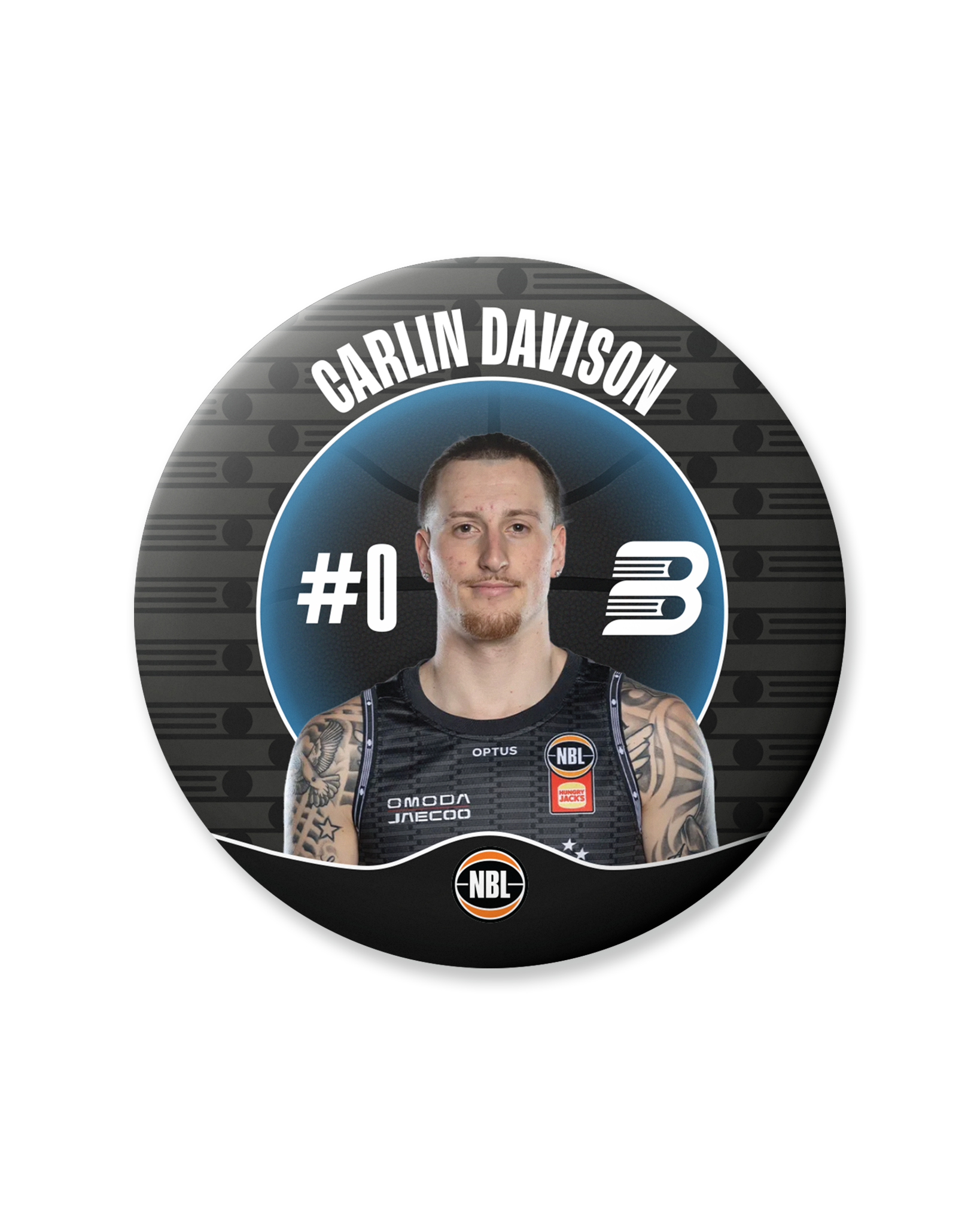 New Zealand Breakers 26/27 Official Player Badge - Carlin Davison – NZ ...