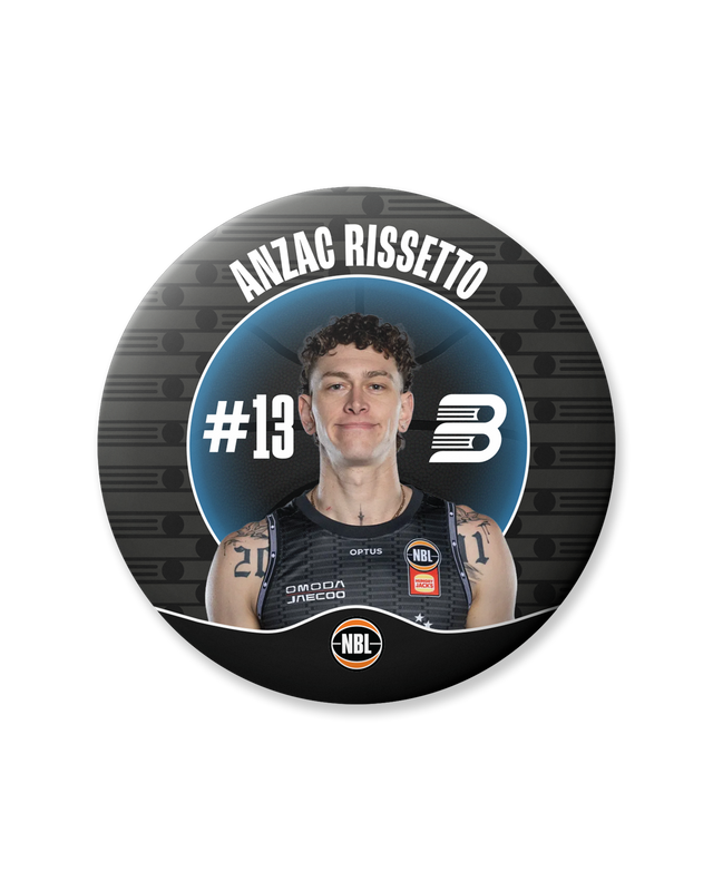 New Zealand Breakers 26/27 Official Player Badge - Anzac Rissetto – NZ ...