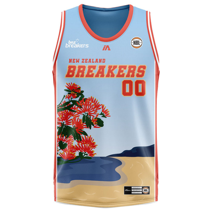 NZ Breakers NBL25 Kiwi Summer Jersey