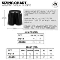 NZ Breakers NBL25 Script Casual Shorts with Pockets - Carolina/White