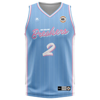 NZ Breakers NBL25 Fan Jersey - Blue - Bairstow