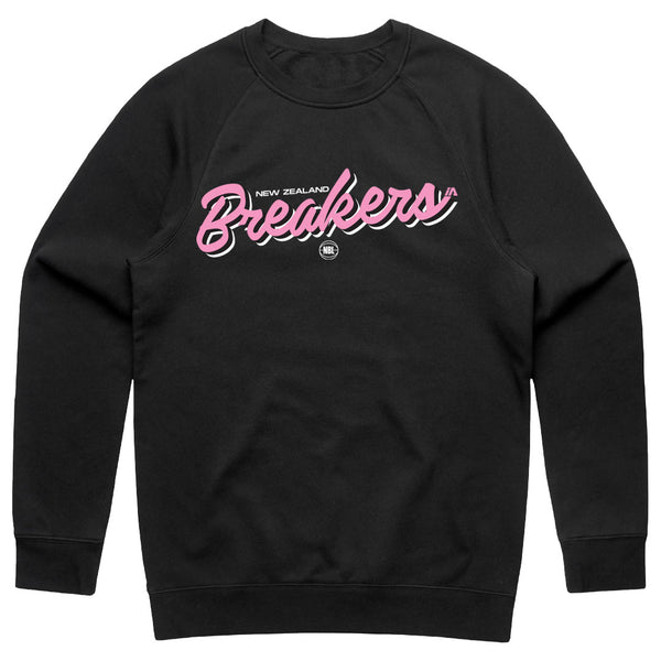 NZ Breakers NBL25 Script Crewneck